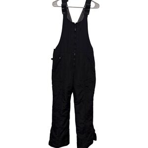 Polar Edge Silver Series Women's Large Black Snow Bibs Ski Overalls Insulated